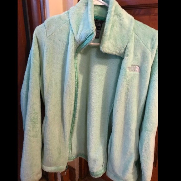 mint green osito north face